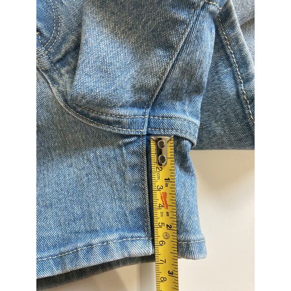 H&M Slim Fit High Waist Stretch Denim Shorts Size 32 US 10 New - Picture 7 of 7